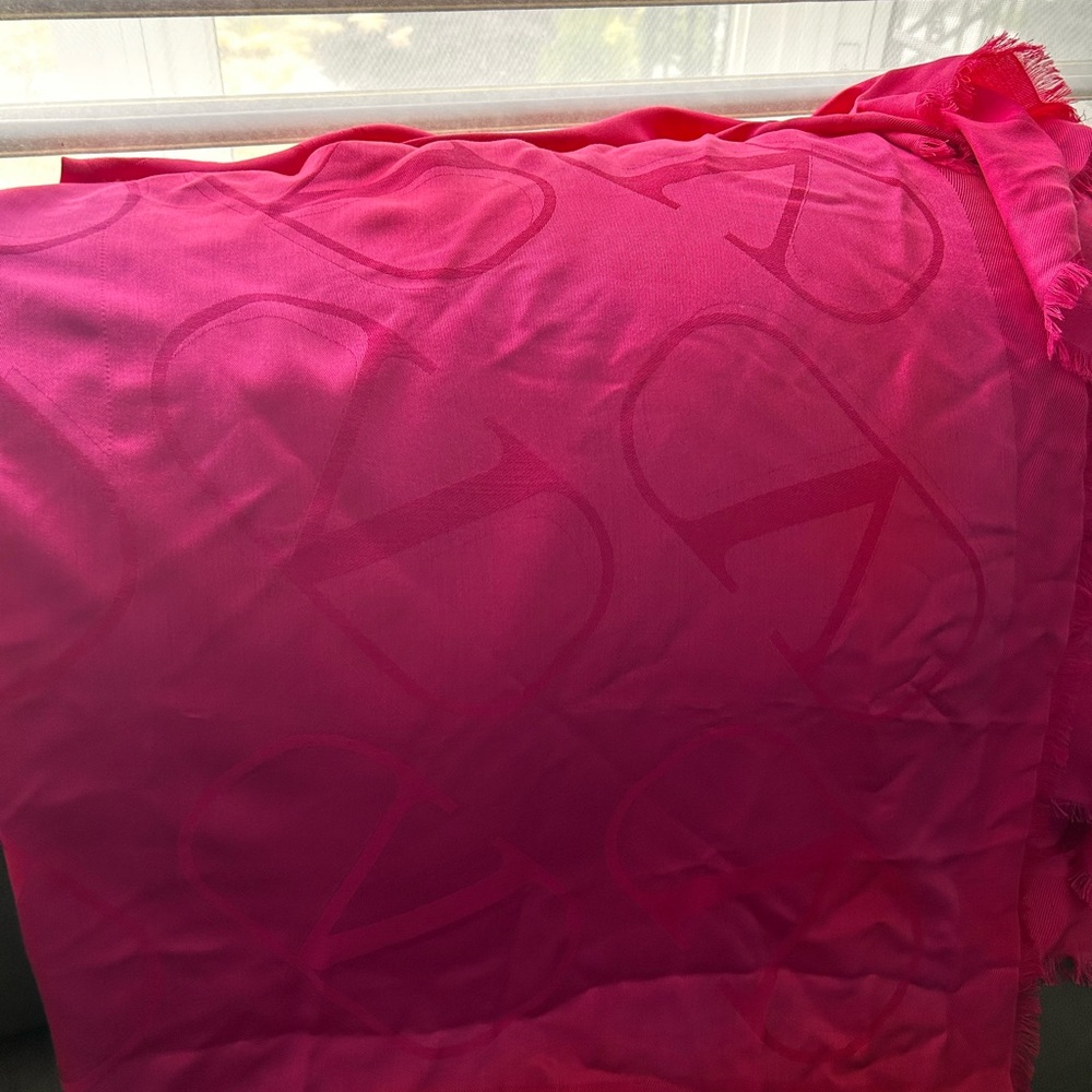 Valentino Vibrant Pink Scarf